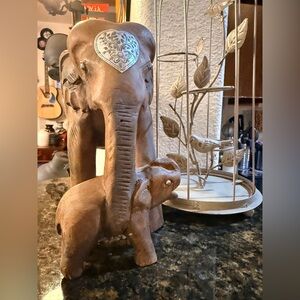 Hand Carved  Elephant Sculpture